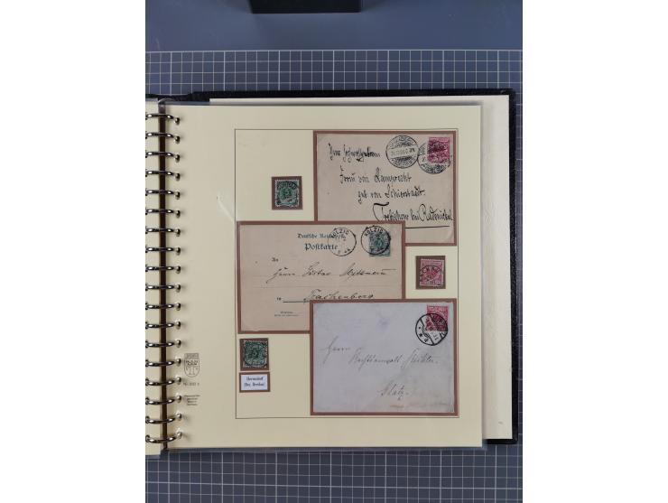 1875/45, umfangreiche Sammlung mit einigen hundert Briefen, Karten und Ganzsachen sowie einigen Briefstücken und losen Marken