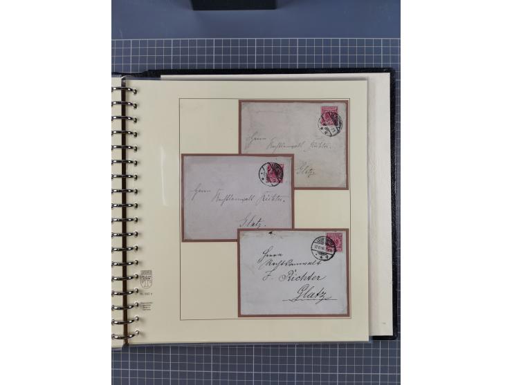 1875/45, umfangreiche Sammlung mit einigen hundert Briefen, Karten und Ganzsachen sowie einigen Briefstücken und losen Marken