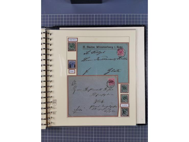 1875/45, umfangreiche Sammlung mit einigen hundert Briefen, Karten und Ganzsachen sowie einigen Briefstücken und losen Marken