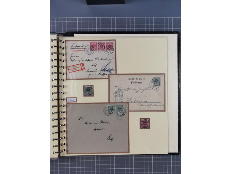 1875/45, umfangreiche Sammlung mit einigen hundert Briefen, Karten und Ganzsachen sowie einigen Briefstücken und losen Marken