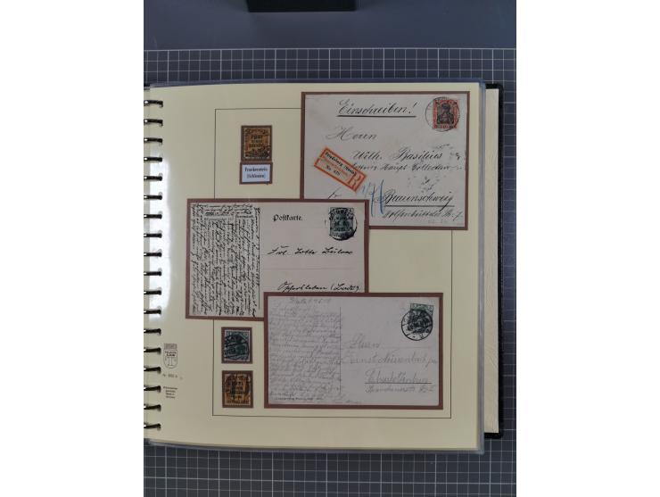 1875/45, umfangreiche Sammlung mit einigen hundert Briefen, Karten und Ganzsachen sowie einigen Briefstücken und losen Marken