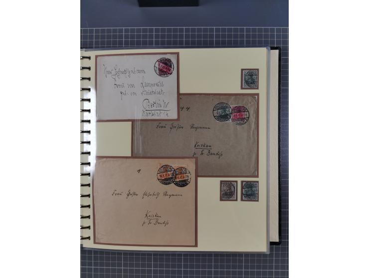 1875/45, umfangreiche Sammlung mit einigen hundert Briefen, Karten und Ganzsachen sowie einigen Briefstücken und losen Marken