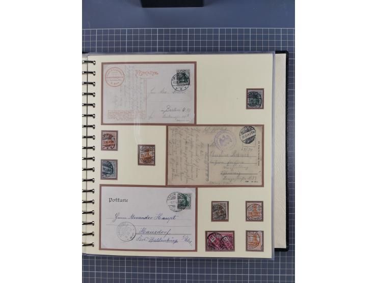 1875/45, umfangreiche Sammlung mit einigen hundert Briefen, Karten und Ganzsachen sowie einigen Briefstücken und losen Marken