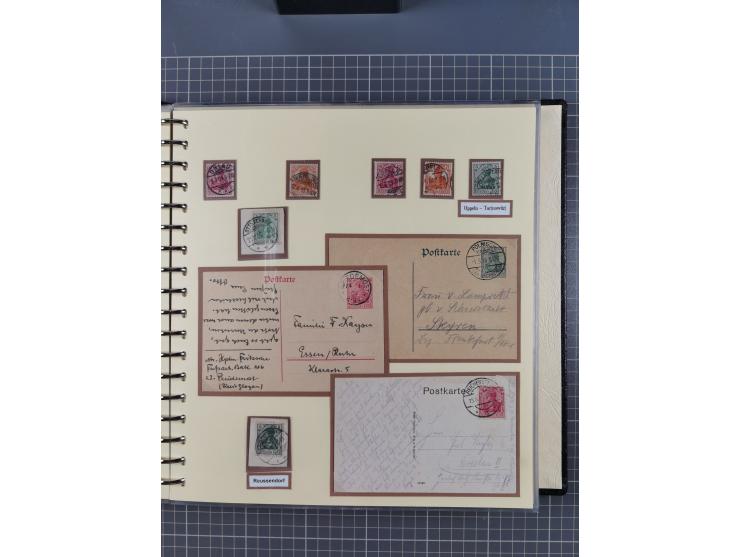 1875/45, umfangreiche Sammlung mit einigen hundert Briefen, Karten und Ganzsachen sowie einigen Briefstücken und losen Marken