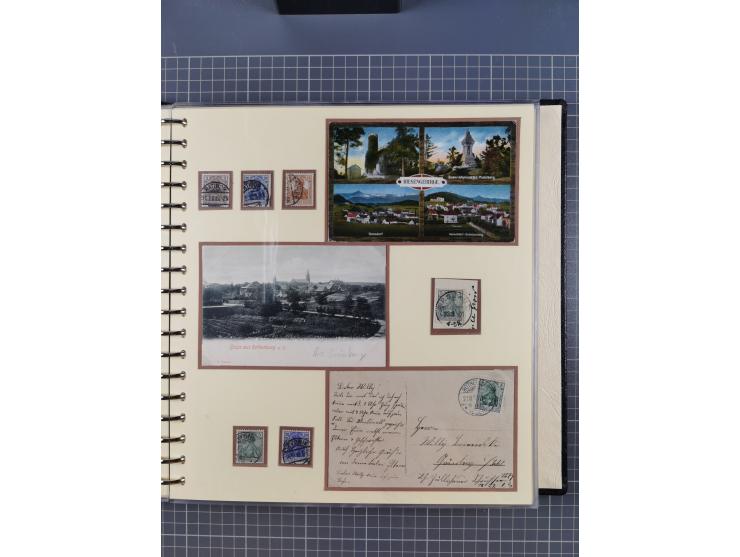 1875/45, umfangreiche Sammlung mit einigen hundert Briefen, Karten und Ganzsachen sowie einigen Briefstücken und losen Marken