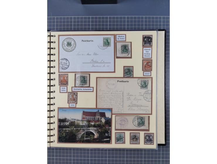 1875/45, umfangreiche Sammlung mit einigen hundert Briefen, Karten und Ganzsachen sowie einigen Briefstücken und losen Marken