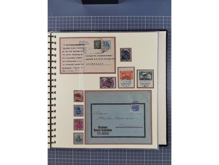 1875/45, umfangreiche Sammlung mit einigen hundert Briefen, Karten und Ganzsachen sowie einigen Briefstücken und losen Marken