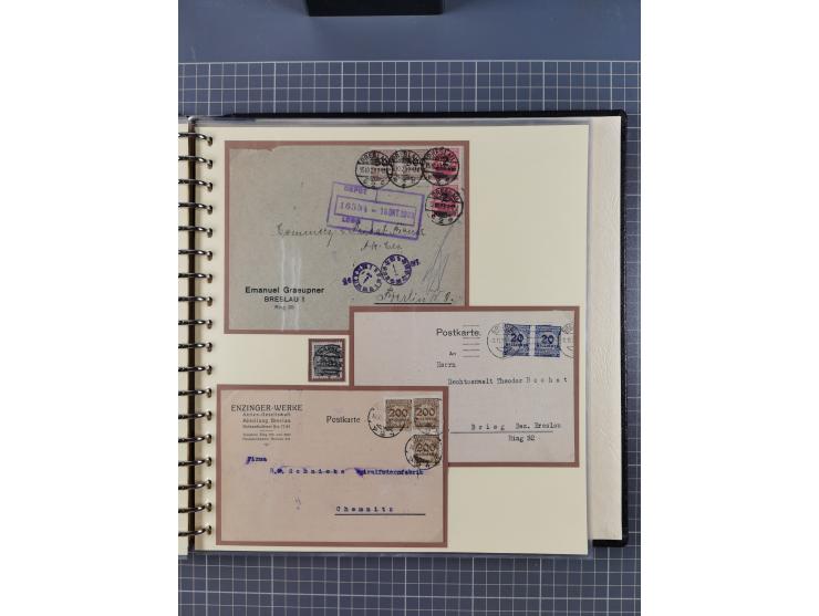 1875/45, umfangreiche Sammlung mit einigen hundert Briefen, Karten und Ganzsachen sowie einigen Briefstücken und losen Marken