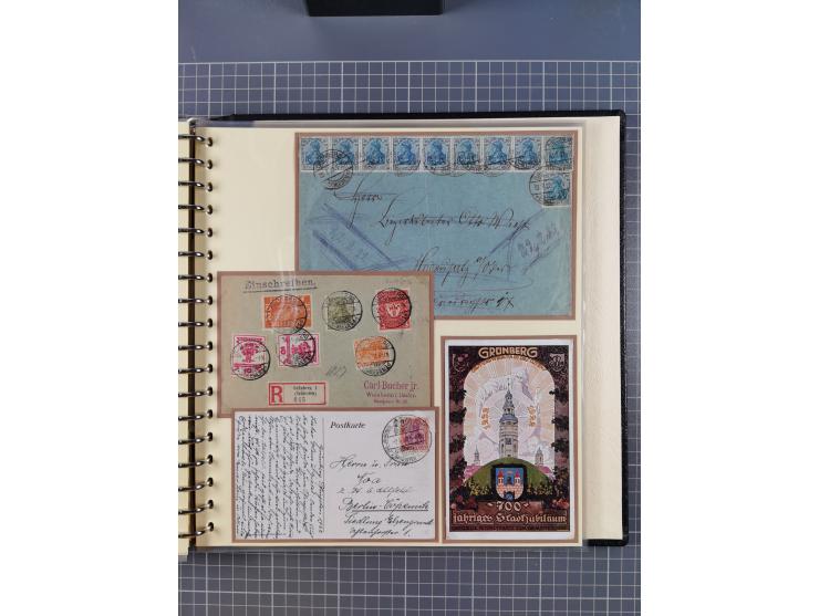 1875/45, umfangreiche Sammlung mit einigen hundert Briefen, Karten und Ganzsachen sowie einigen Briefstücken und losen Marken