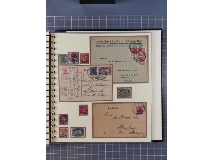 1875/45, umfangreiche Sammlung mit einigen hundert Briefen, Karten und Ganzsachen sowie einigen Briefstücken und losen Marken