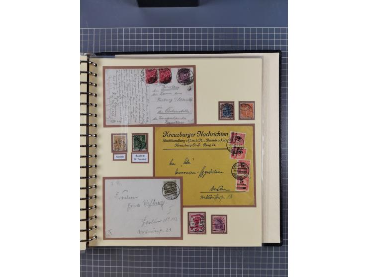 1875/45, umfangreiche Sammlung mit einigen hundert Briefen, Karten und Ganzsachen sowie einigen Briefstücken und losen Marken