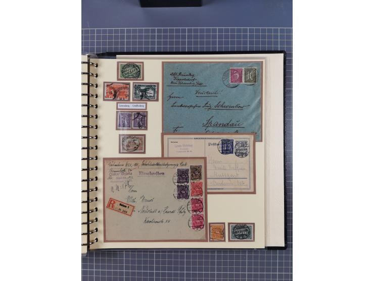 1875/45, umfangreiche Sammlung mit einigen hundert Briefen, Karten und Ganzsachen sowie einigen Briefstücken und losen Marken