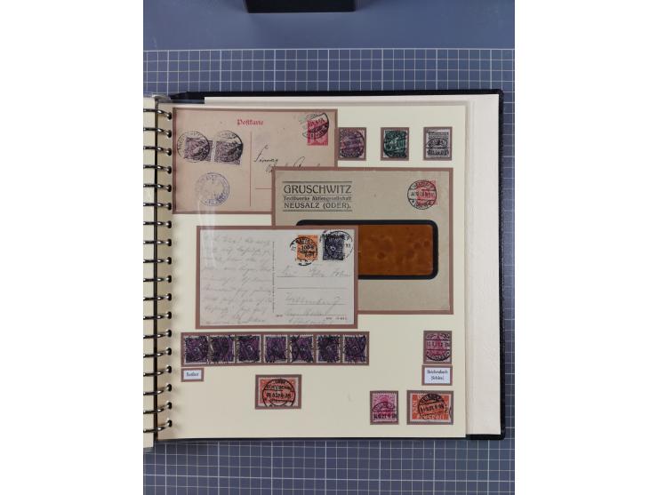 1875/45, umfangreiche Sammlung mit einigen hundert Briefen, Karten und Ganzsachen sowie einigen Briefstücken und losen Marken