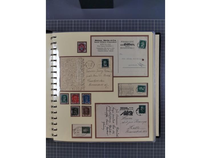 1875/45, umfangreiche Sammlung mit einigen hundert Briefen, Karten und Ganzsachen sowie einigen Briefstücken und losen Marken