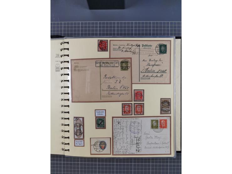 1875/45, umfangreiche Sammlung mit einigen hundert Briefen, Karten und Ganzsachen sowie einigen Briefstücken und losen Marken