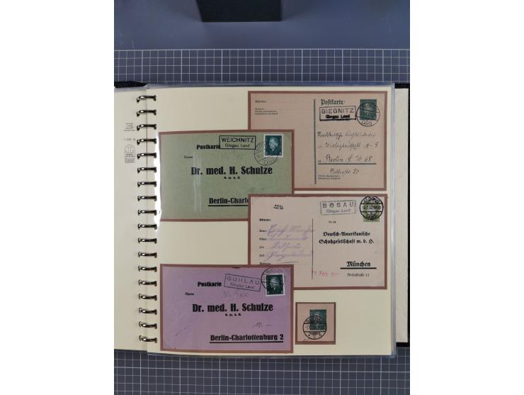 1875/45, umfangreiche Sammlung mit einigen hundert Briefen, Karten und Ganzsachen sowie einigen Briefstücken und losen Marken