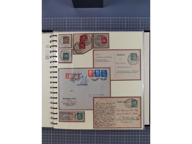 1875/45, umfangreiche Sammlung mit einigen hundert Briefen, Karten und Ganzsachen sowie einigen Briefstücken und losen Marken