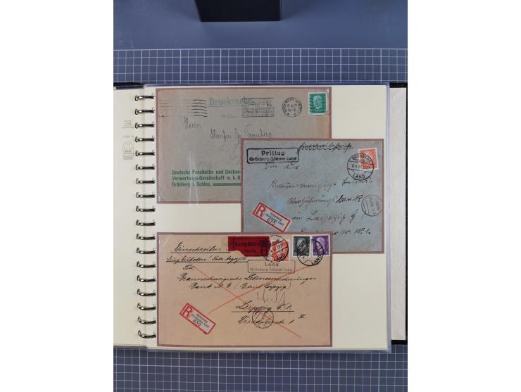 1875/45, umfangreiche Sammlung mit einigen hundert Briefen, Karten und Ganzsachen sowie einigen Briefstücken und losen Marken