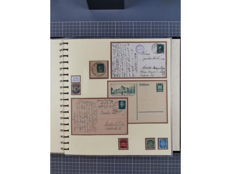 1875/45, umfangreiche Sammlung mit einigen hundert Briefen, Karten und Ganzsachen sowie einigen Briefstücken und losen Marken