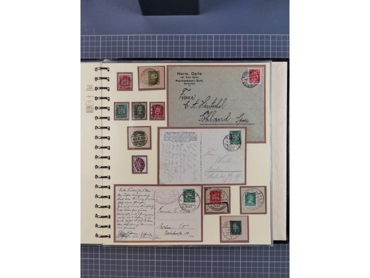 1875/45, umfangreiche Sammlung mit einigen hundert Briefen, Karten und Ganzsachen sowie einigen Briefstücken und losen Marken