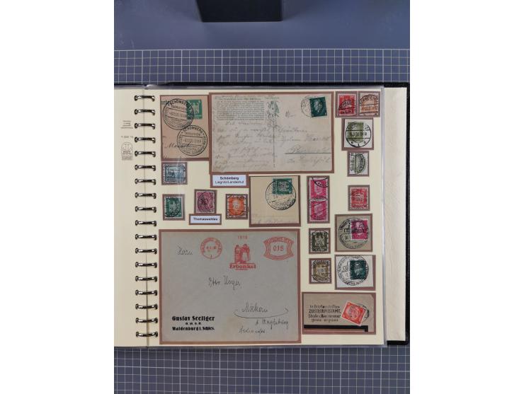 1875/45, umfangreiche Sammlung mit einigen hundert Briefen, Karten und Ganzsachen sowie einigen Briefstücken und losen Marken