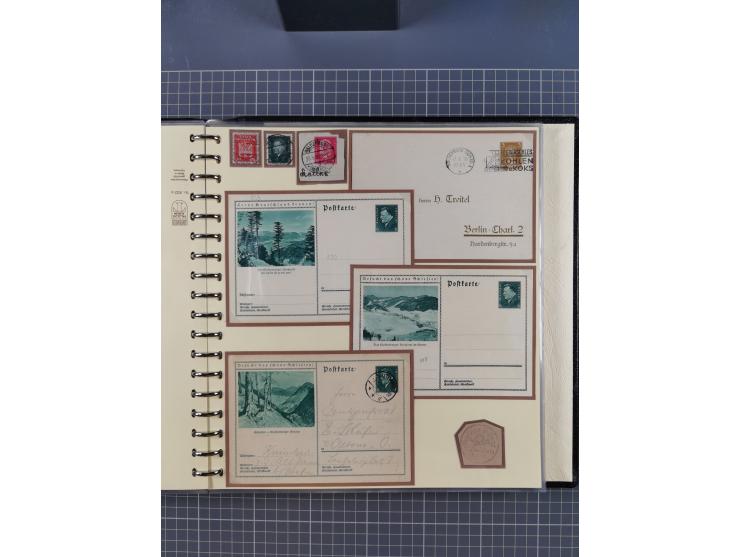 1875/45, umfangreiche Sammlung mit einigen hundert Briefen, Karten und Ganzsachen sowie einigen Briefstücken und losen Marken