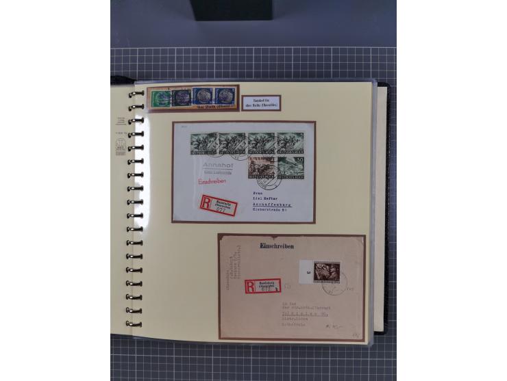 1875/45, umfangreiche Sammlung mit einigen hundert Briefen, Karten und Ganzsachen sowie einigen Briefstücken und losen Marken