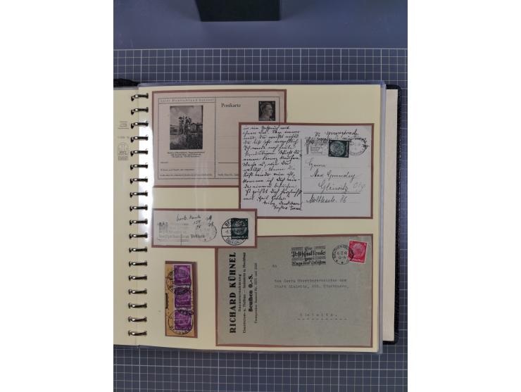 1875/45, umfangreiche Sammlung mit einigen hundert Briefen, Karten und Ganzsachen sowie einigen Briefstücken und losen Marken