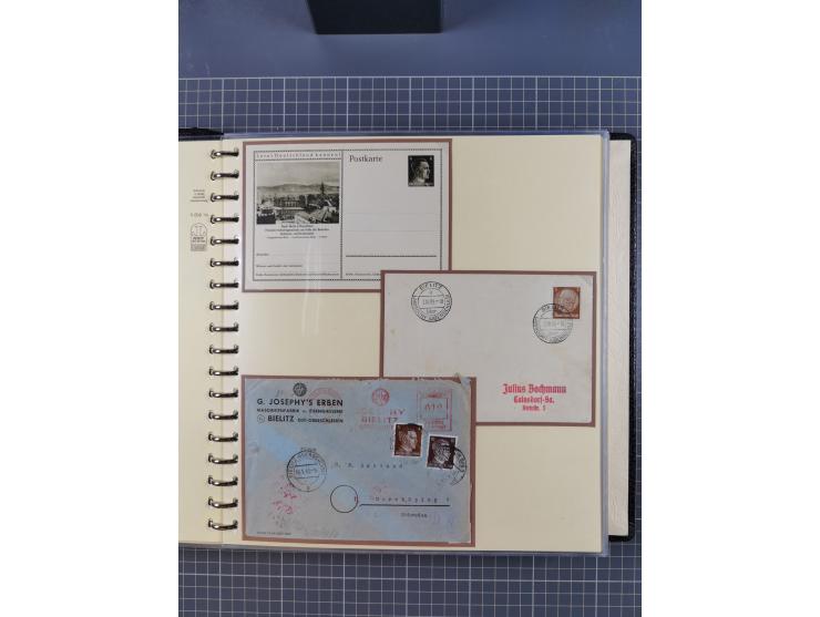 1875/45, umfangreiche Sammlung mit einigen hundert Briefen, Karten und Ganzsachen sowie einigen Briefstücken und losen Marken