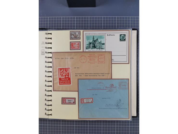 1875/45, umfangreiche Sammlung mit einigen hundert Briefen, Karten und Ganzsachen sowie einigen Briefstücken und losen Marken