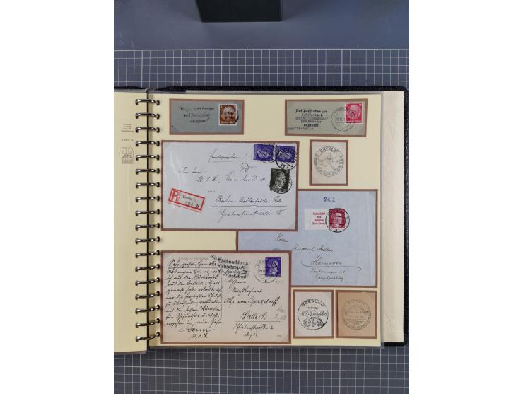 1875/45, umfangreiche Sammlung mit einigen hundert Briefen, Karten und Ganzsachen sowie einigen Briefstücken und losen Marken