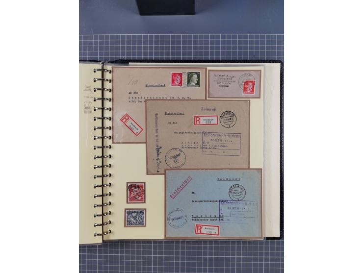 1875/45, umfangreiche Sammlung mit einigen hundert Briefen, Karten und Ganzsachen sowie einigen Briefstücken und losen Marken