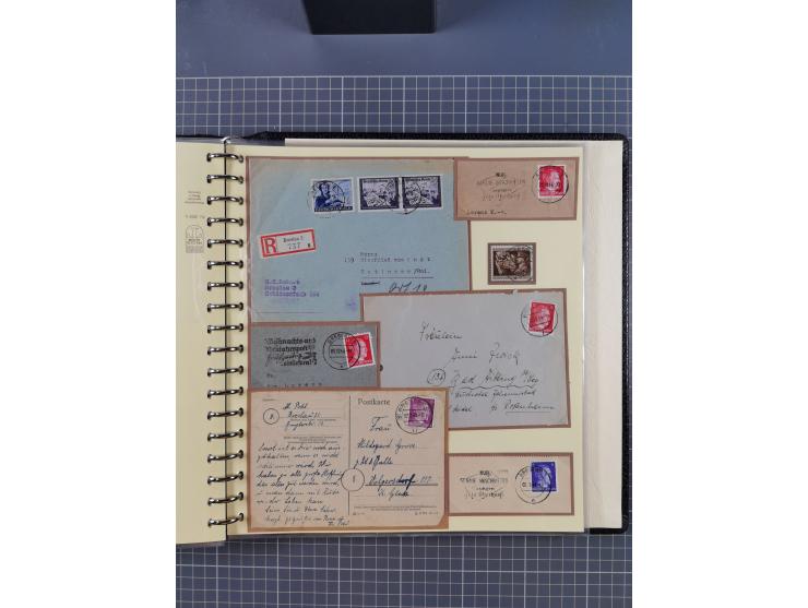 1875/45, umfangreiche Sammlung mit einigen hundert Briefen, Karten und Ganzsachen sowie einigen Briefstücken und losen Marken