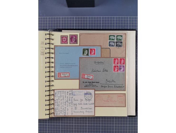 1875/45, umfangreiche Sammlung mit einigen hundert Briefen, Karten und Ganzsachen sowie einigen Briefstücken und losen Marken