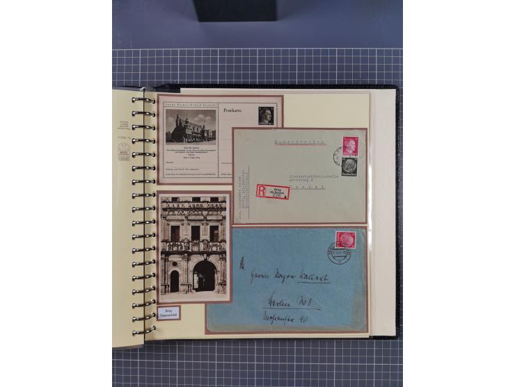 1875/45, umfangreiche Sammlung mit einigen hundert Briefen, Karten und Ganzsachen sowie einigen Briefstücken und losen Marken