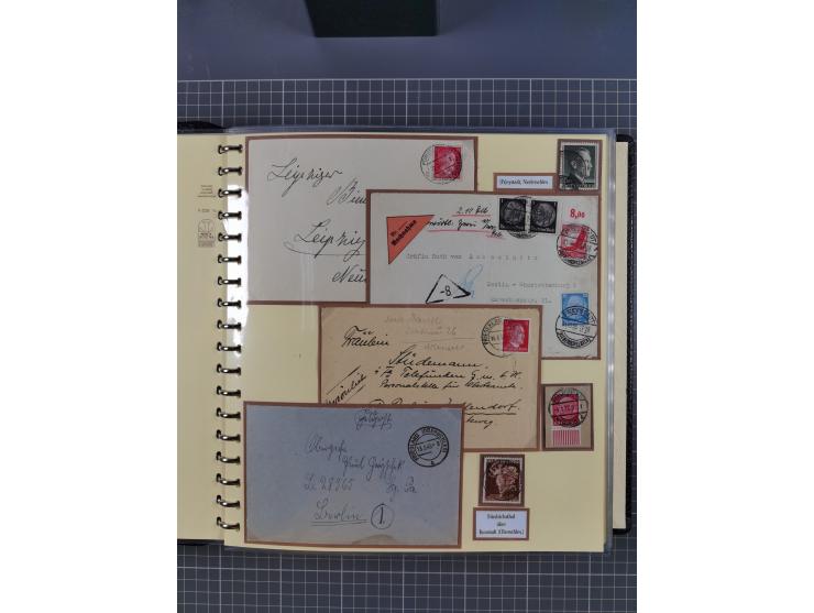 1875/45, umfangreiche Sammlung mit einigen hundert Briefen, Karten und Ganzsachen sowie einigen Briefstücken und losen Marken