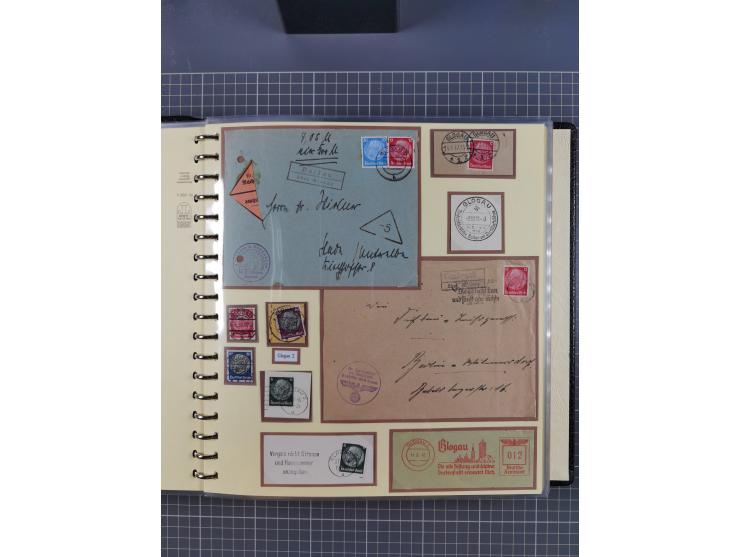 1875/45, umfangreiche Sammlung mit einigen hundert Briefen, Karten und Ganzsachen sowie einigen Briefstücken und losen Marken