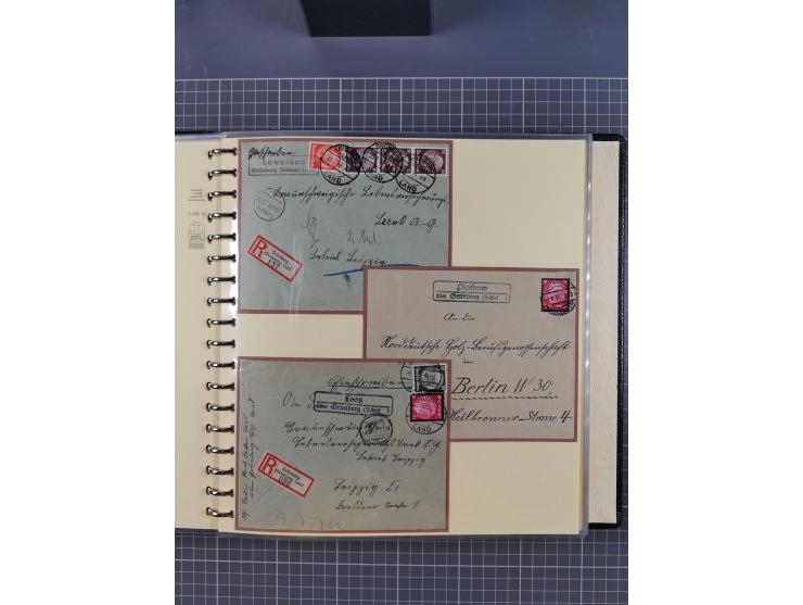 1875/45, umfangreiche Sammlung mit einigen hundert Briefen, Karten und Ganzsachen sowie einigen Briefstücken und losen Marken