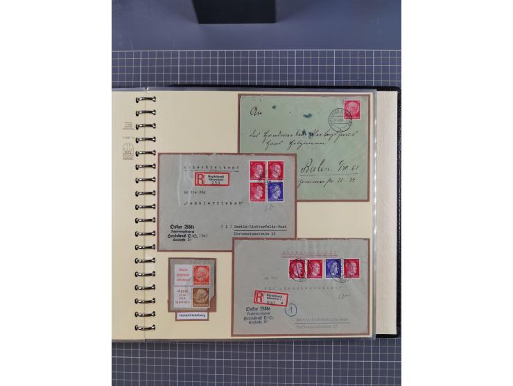 1875/45, umfangreiche Sammlung mit einigen hundert Briefen, Karten und Ganzsachen sowie einigen Briefstücken und losen Marken