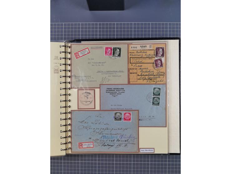 1875/45, umfangreiche Sammlung mit einigen hundert Briefen, Karten und Ganzsachen sowie einigen Briefstücken und losen Marken