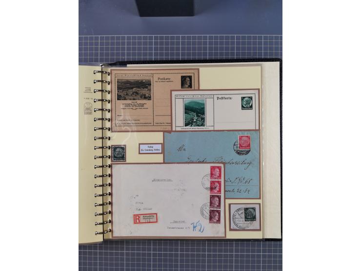 1875/45, umfangreiche Sammlung mit einigen hundert Briefen, Karten und Ganzsachen sowie einigen Briefstücken und losen Marken