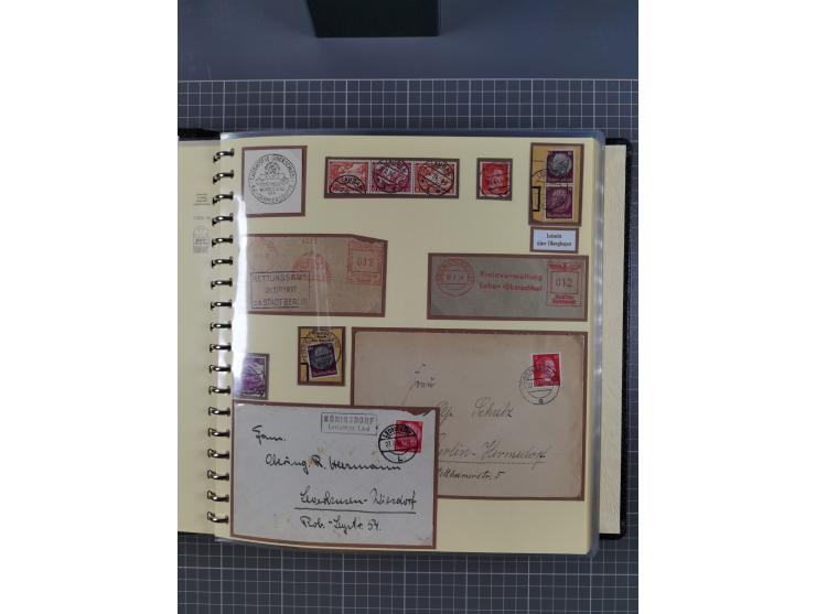 1875/45, umfangreiche Sammlung mit einigen hundert Briefen, Karten und Ganzsachen sowie einigen Briefstücken und losen Marken