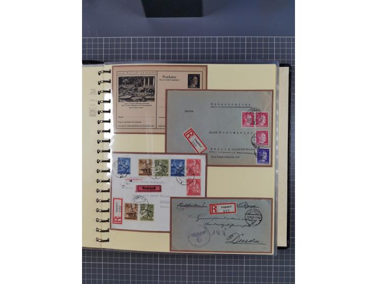 1875/45, umfangreiche Sammlung mit einigen hundert Briefen, Karten und Ganzsachen sowie einigen Briefstücken und losen Marken