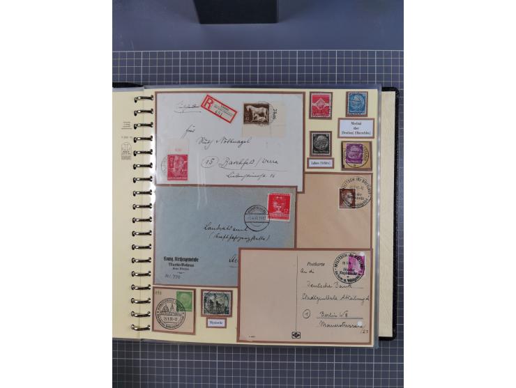 1875/45, umfangreiche Sammlung mit einigen hundert Briefen, Karten und Ganzsachen sowie einigen Briefstücken und losen Marken