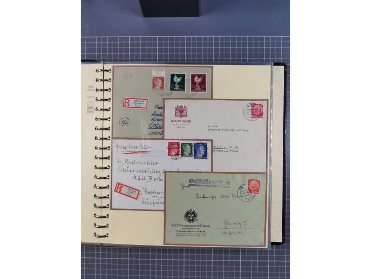 1875/45, umfangreiche Sammlung mit einigen hundert Briefen, Karten und Ganzsachen sowie einigen Briefstücken und losen Marken