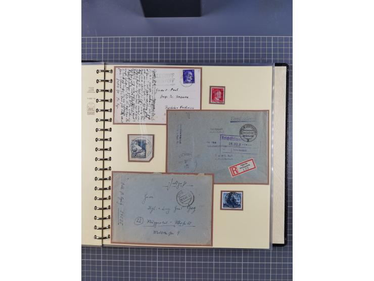 1875/45, umfangreiche Sammlung mit einigen hundert Briefen, Karten und Ganzsachen sowie einigen Briefstücken und losen Marken