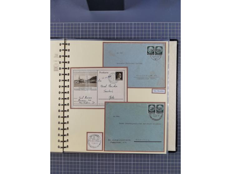 1875/45, umfangreiche Sammlung mit einigen hundert Briefen, Karten und Ganzsachen sowie einigen Briefstücken und losen Marken