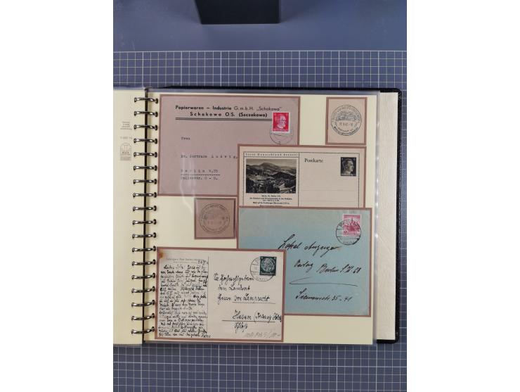 1875/45, umfangreiche Sammlung mit einigen hundert Briefen, Karten und Ganzsachen sowie einigen Briefstücken und losen Marken