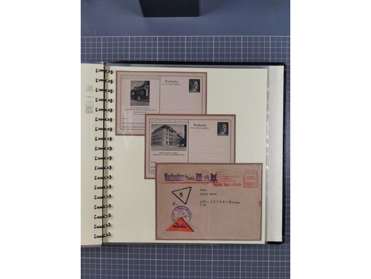 1875/45, umfangreiche Sammlung mit einigen hundert Briefen, Karten und Ganzsachen sowie einigen Briefstücken und losen Marken