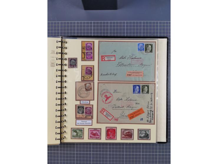 1875/45, umfangreiche Sammlung mit einigen hundert Briefen, Karten und Ganzsachen sowie einigen Briefstücken und losen Marken